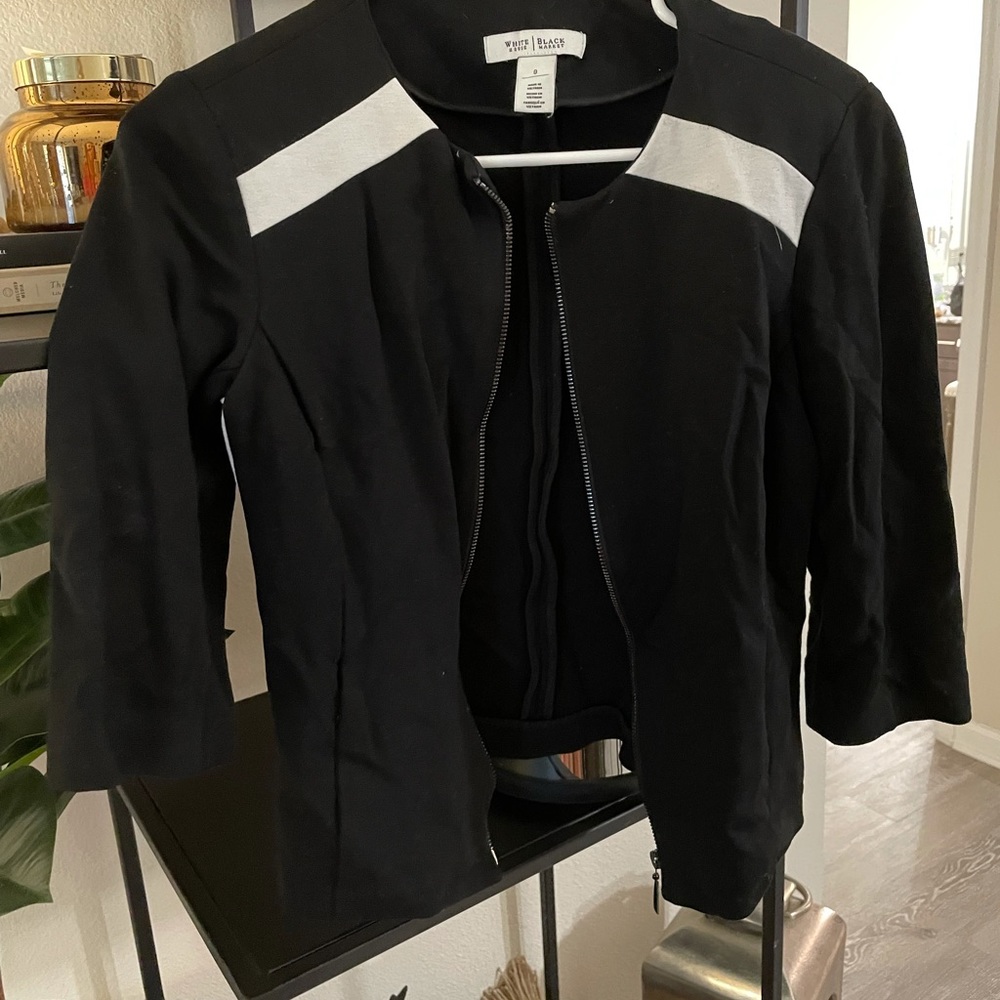 White House black market zip up jacket